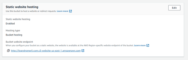 S3 Static Website Hosting AWS