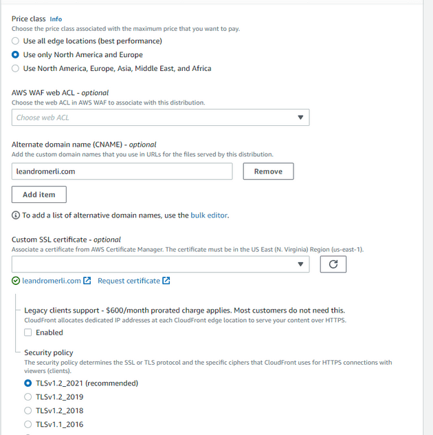 AWS Cloudfront Https