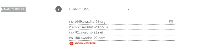 Change DNS names grabbed from AWS